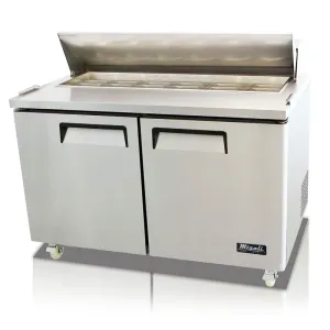 Migali - C-SP60-16-HC. Commercial 60 16 Pan Salad Sandwich Food Prep Table Refrigerator 18.2 cu.ft.