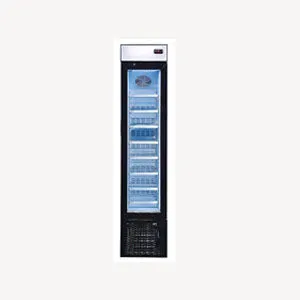 Omcan - 47242. Commercial 16.5 W Hinged Door Slim Display Freezer
