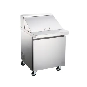Omcan - PT-CN-0711-HC. Commercial 9 Pan 27 Sandwich Salad Mega Prep Table Refrigerator