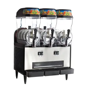 Omega - OFS30. Omega Frozen Triple Chamber 3-Gallon Bowl Granita Machine. in Black/Stainless Steel