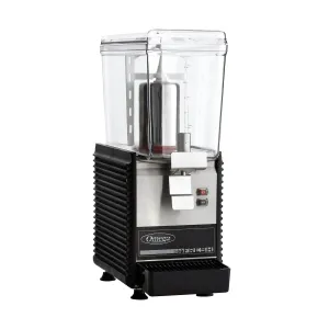 Omega - OSD10. Omega Fresh Single Chamber 3-Gallon Bowl Drink Dispenser. in Black/Stainless Steel