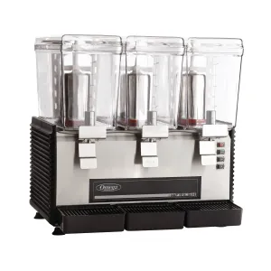 Omega - OSD30. Omega Fresh Triple Chamber 3-Gallon Bowl Drink Dispenser. in Black/Stainless Steel