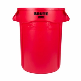 Rubbermaid Red Round Brute Bin (121L)