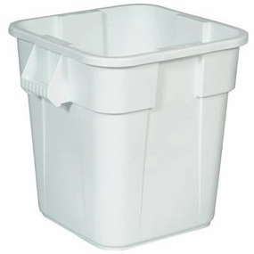 Rubbermaid White Square Brute Bin
