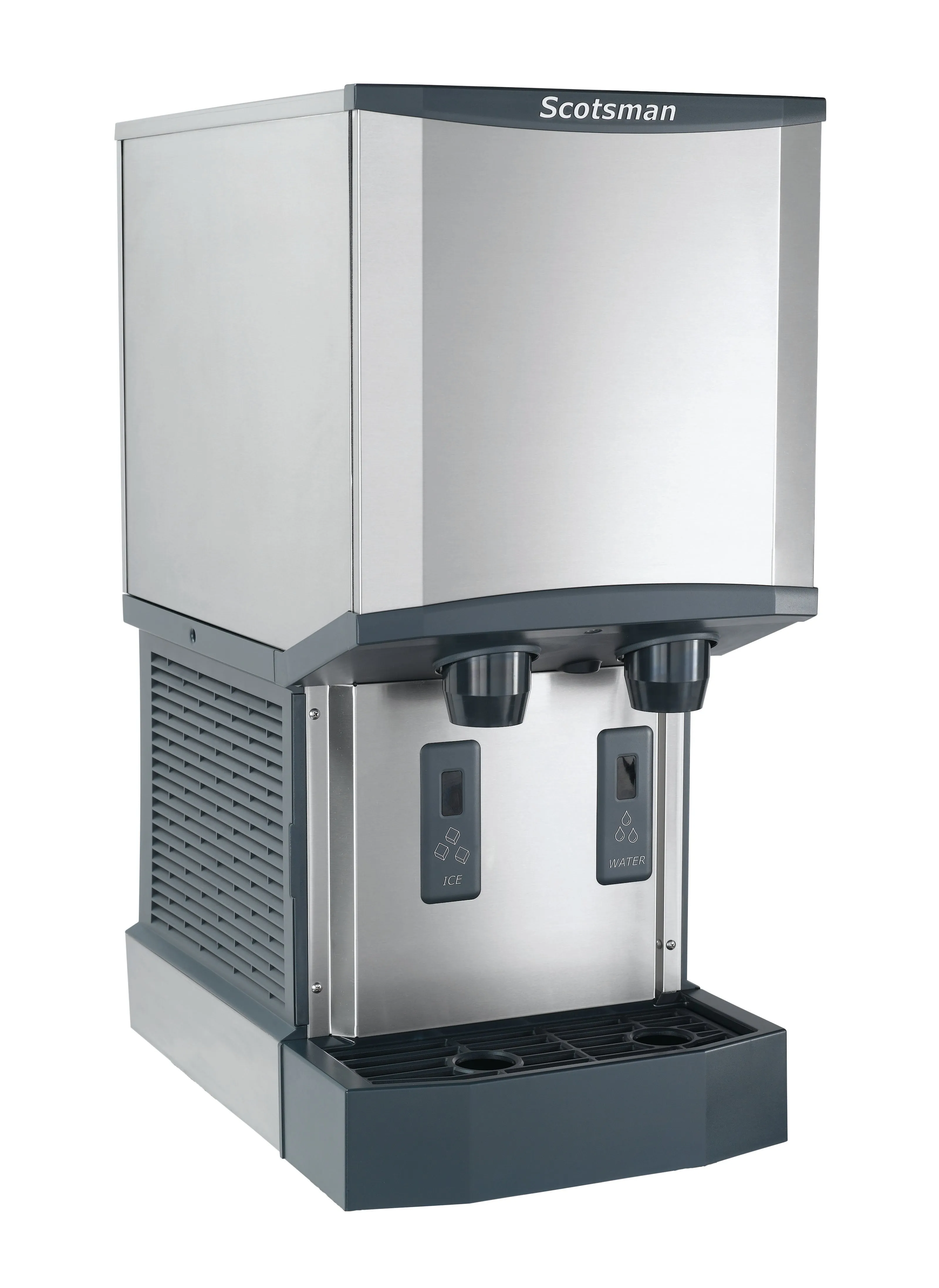 Scotsman HID312A-1 Meridian Touch-Free Countertop Nugget Ice & Water Dispenser. Air Cooled - Up to 260 lb. Production. 12 lb. Storage