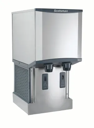 Scotsman HID312AW-1 Meridian Touch-Free Wall-Mounted Nugget Ice & Water Dispenser. Air Cooled - Up to 260 lb. Production. 12 lb. Storage