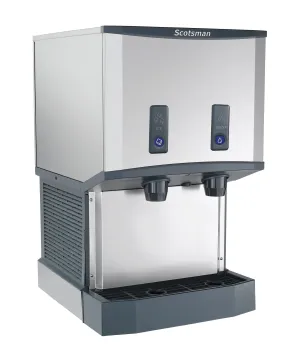 Scotsman HID525AB-1 Meridian Push-Button Countertop Nugget Ice & Water Dispenser. Air Cooled - Up to 500 lb. Production. 25 lb. Storage