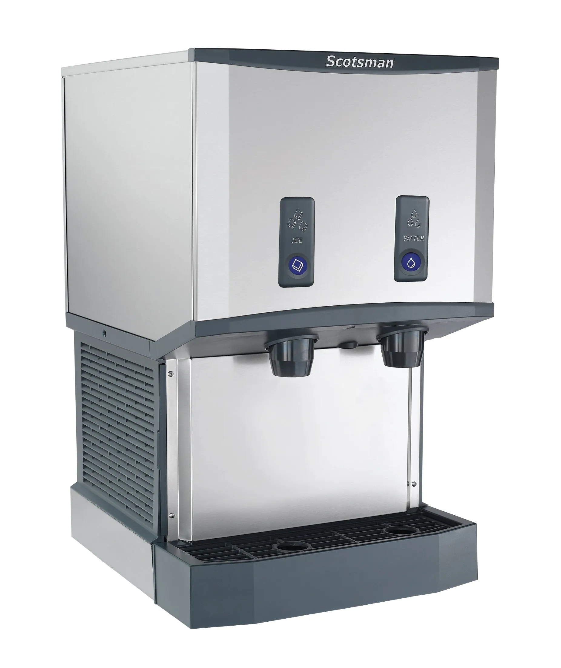 Scotsman HID525AB-1 Meridian Push-Button Countertop Nugget Ice & Water Dispenser. Air Cooled - Up to 500 lb. Production. 25 lb. Storage
