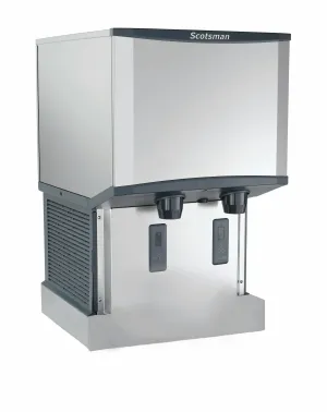 Scotsman HID525AW-1 Meridian Touch-Free Wall-Mounted Nugget Ice & Water Dispenser. Air Cooled - Up to 500 lb. Production. 25 lb. Storage