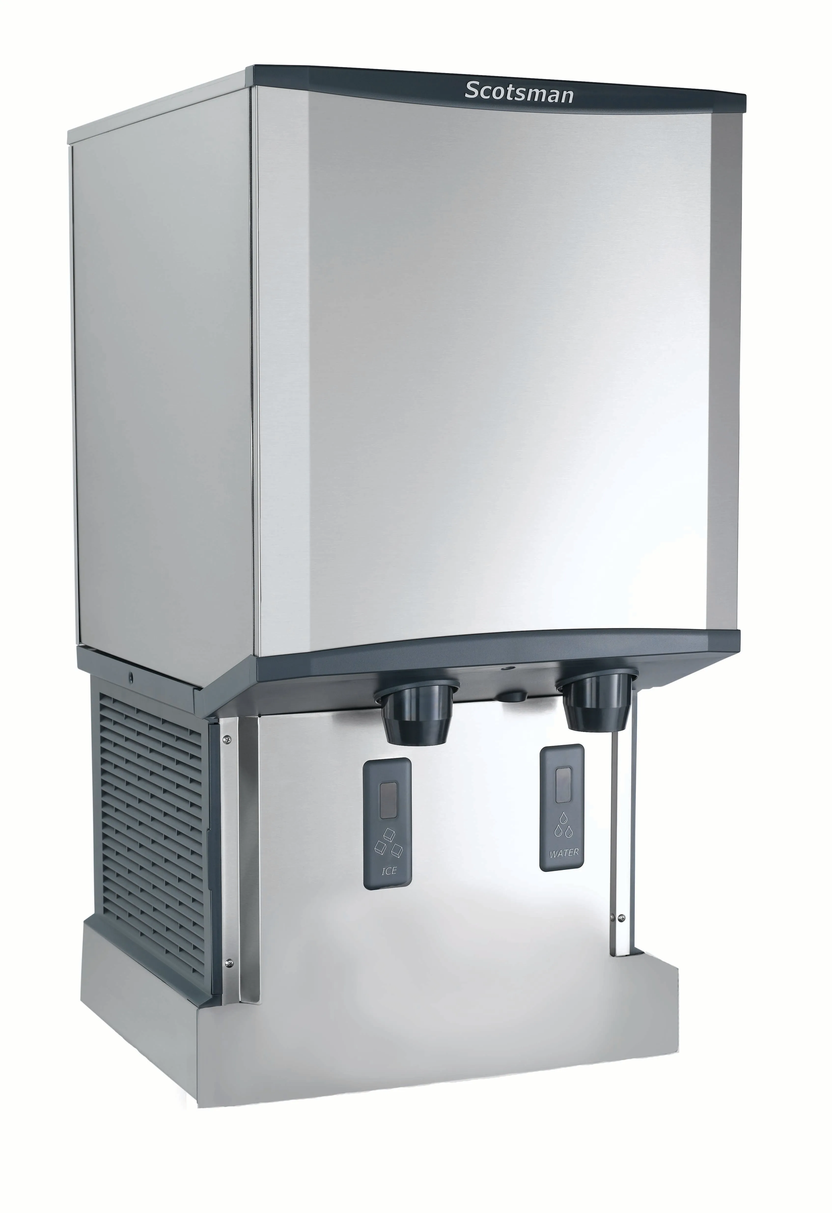 Scotsman HID540AW-1 Meridian Touch-Free Wall-Mounted Nugget Ice & Water Dispenser. Air Cooled - Up to 500 lb. Production. 40 lb. Storage