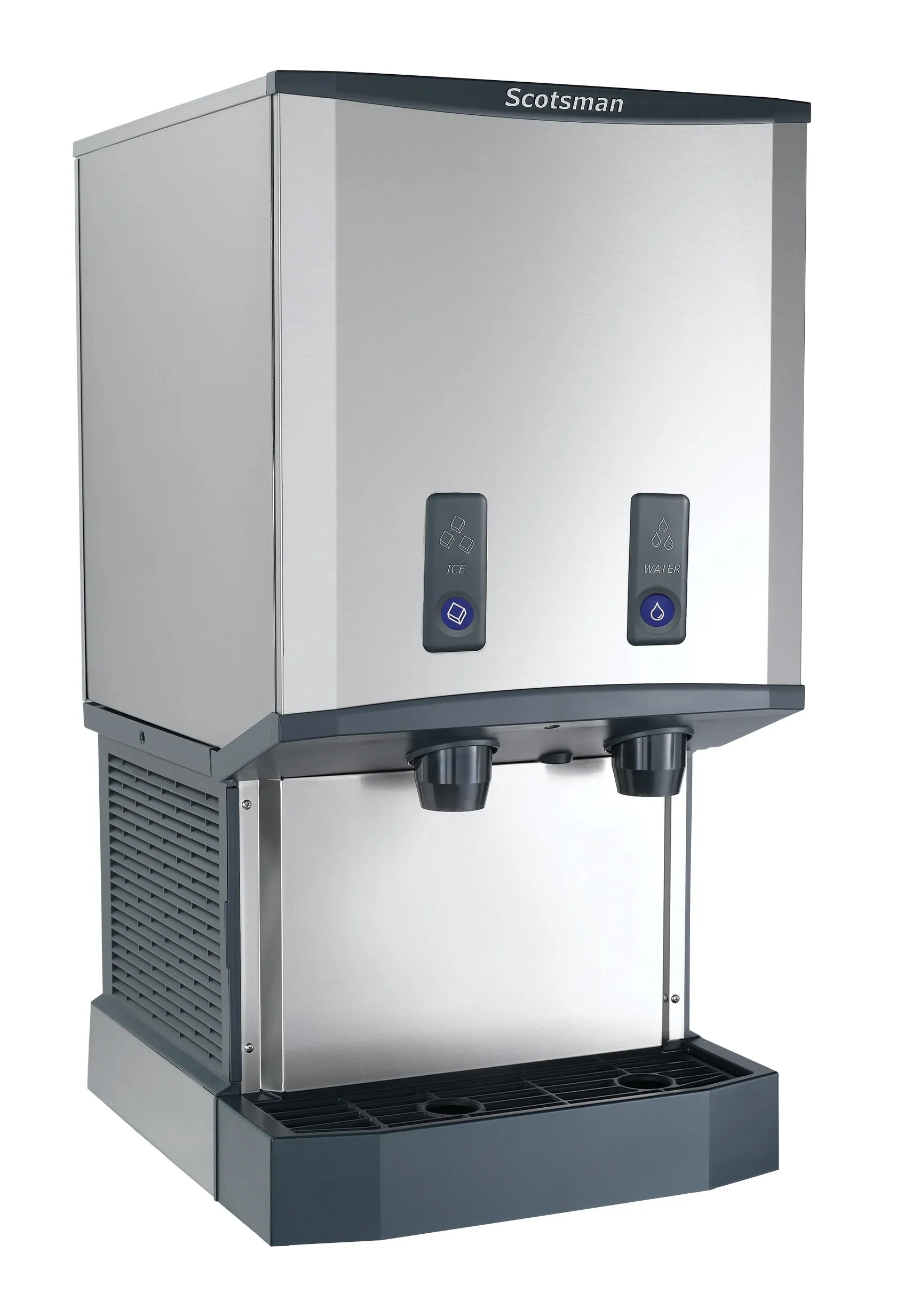 Scotsman HID540WB-1 Meridian Push-Button Countertop Nugget Ice & Water Dispenser. Water Cooled - Up to 500 lb. Production. 40 lb. Storage