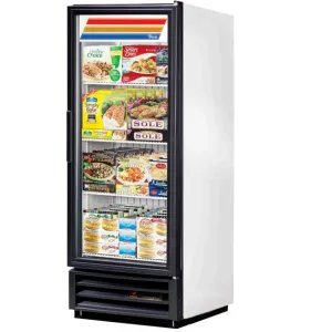 True GDM-12F-HC~TSL01 24 7/8 One Section Display Freezer w/ Swing Door - Bottom Mount Compressor. White. 115v