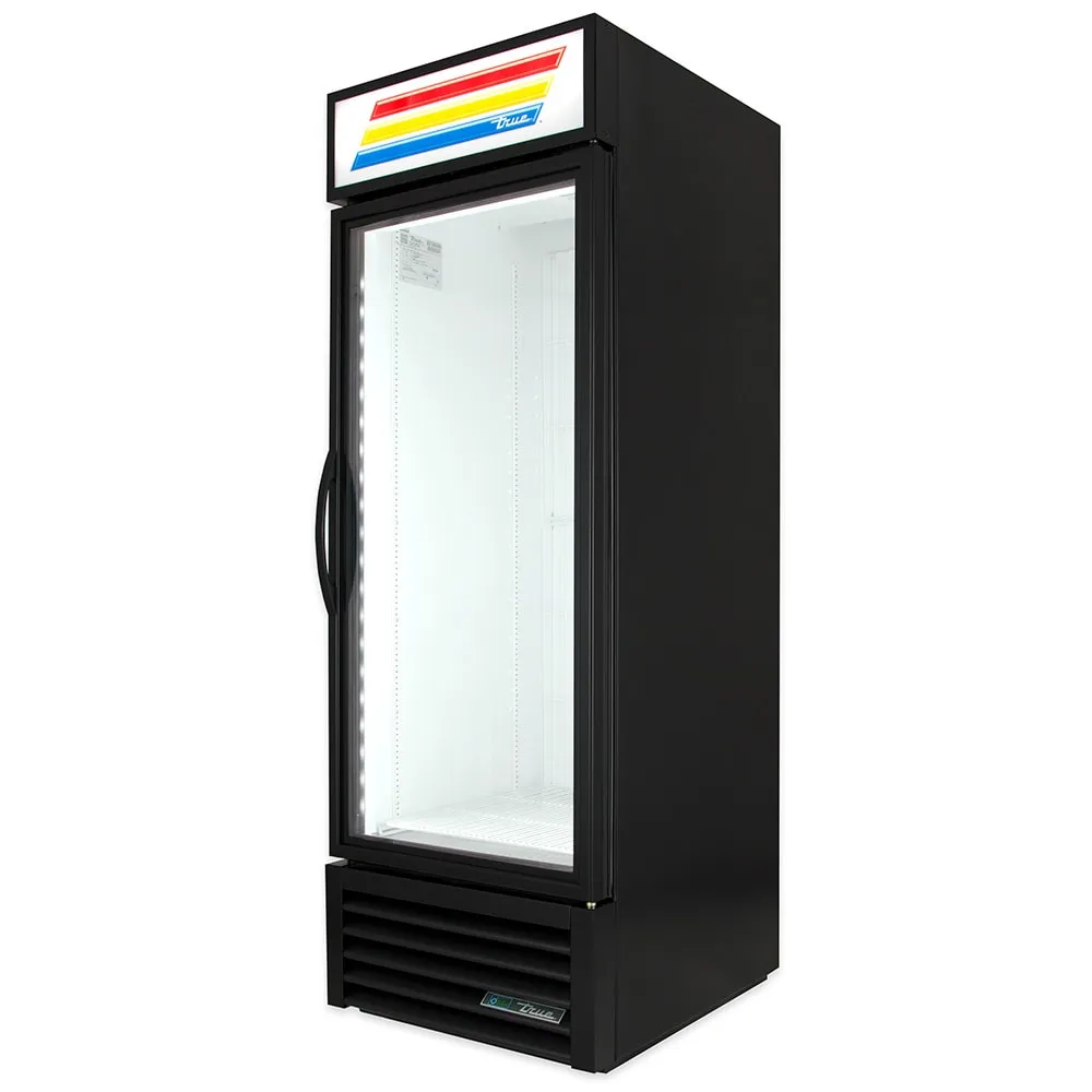 True GDM-23F-HC~TSL01 27 One Section Display Freezer w/ Swing Door - Bottom Mount Compressor. Black. 115v