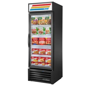 True GDM-23F-HST-HC~TSL01 27 One Section Display Freezer w/ Swing Door - Bottom Mount Compressor. Black. 115v