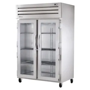 True STA2R-2G-HC 52 3/5 Two Section Reach In Refrigerator. (2) Left/Right Hinge Glass Doors. 115v