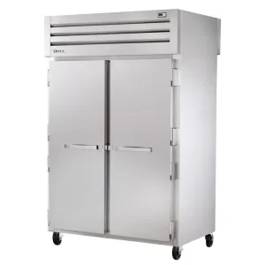 True STA2RPT-2S-2G-HC 52 3/5 Two Section Pass Thru Refrigerator. (2) Left/Right Hinge Solid Doors. 115v