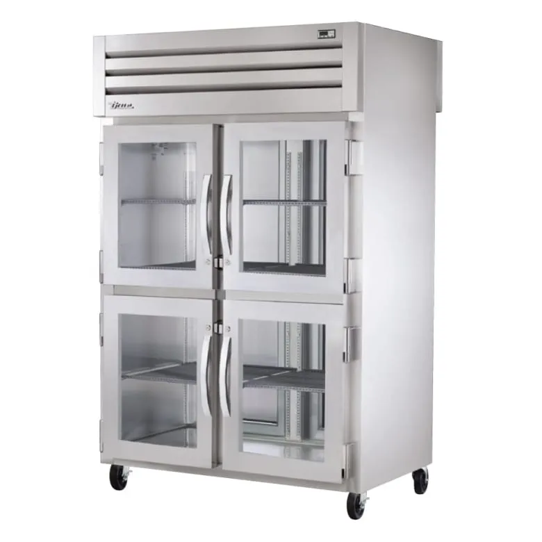 True STG2R-4HG-HC 52 3/5 Two Section Reach In Refrigerator. (4) Left/Right Hinge Glass Doors. 115v