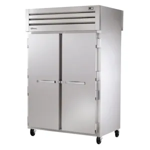 True STG2RPT-2S-2S-HC 52 3/5 Two Section Pass Thru Refrigerator. (2) Left/Right Hinge Solid Doors. 115v