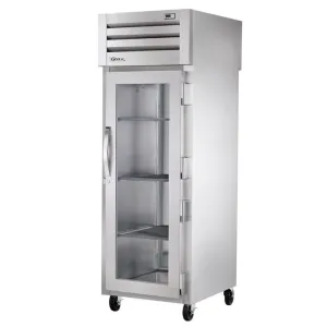 True STR1RPT-1G-1S-HC 27 1/2 One Section Pass Thru Refrigerator. (1) Right Hinge Glass Door. 115v