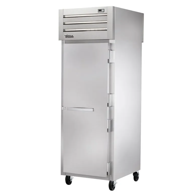 True STR1RPT-1S-1G-HC 27 1/2 One Section Pass Thru Refrigerator. (1) Right Hinge Solid Door. 115v