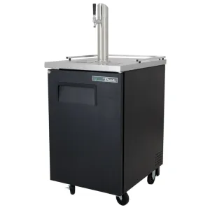 True TDD-1-HC 24 Kegerator Beer Dispenser w/ (1) Keg Capacity - (1) Column. Black. 115v