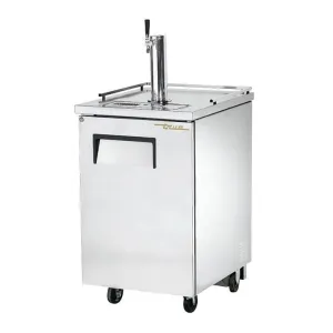 True TDD-1-S-HC 24 Kegerator Beer Dispenser w/ (1) Keg Capacity - (1) Column. Stainless. 115v