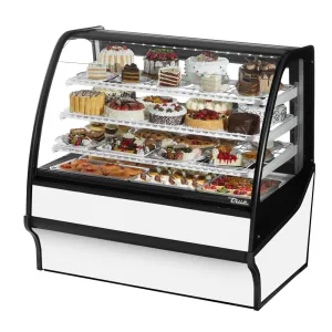 True TDM-R-48-GE/GE-W-W 48 1/4 Full Service Bakery Case w/ Curved Glass - (4) Levels. 115v