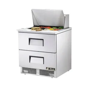 True TFP-32-12M-D-2. Commercial 32 Sandwich/Salad Prep Table w/ Refrigerated Base