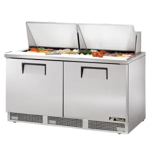 True TFP-64-24M. Commercial 64 Sandwich/Salad Prep Table w/ Refrigerated Base. 115v