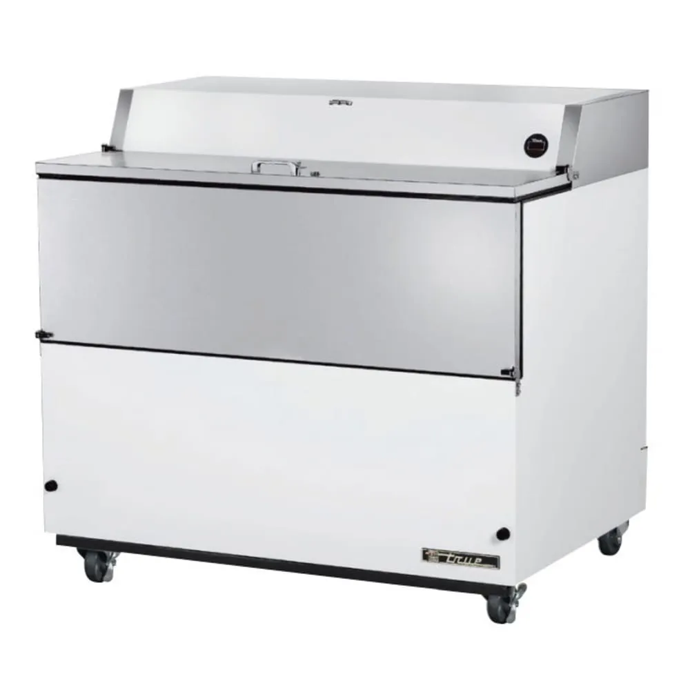 True TMC-49-HC Milk Cooler w/ Top & Side Access - (768) Half Pint Carton Capacity. 115v