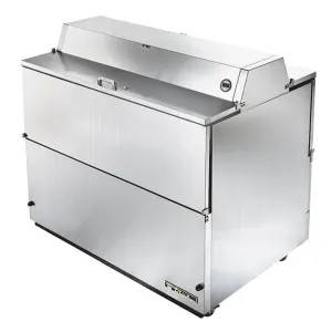 True TMC-49-S-DS-SS-HC Milk Cooler w/ Top & Side Access - (768) Half Pint Carton Capacity. 115v