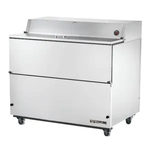 True TMC-49-S-HC Milk Cooler w/ Top & Side Access - (768) Half Pint Carton Capacity. 115v