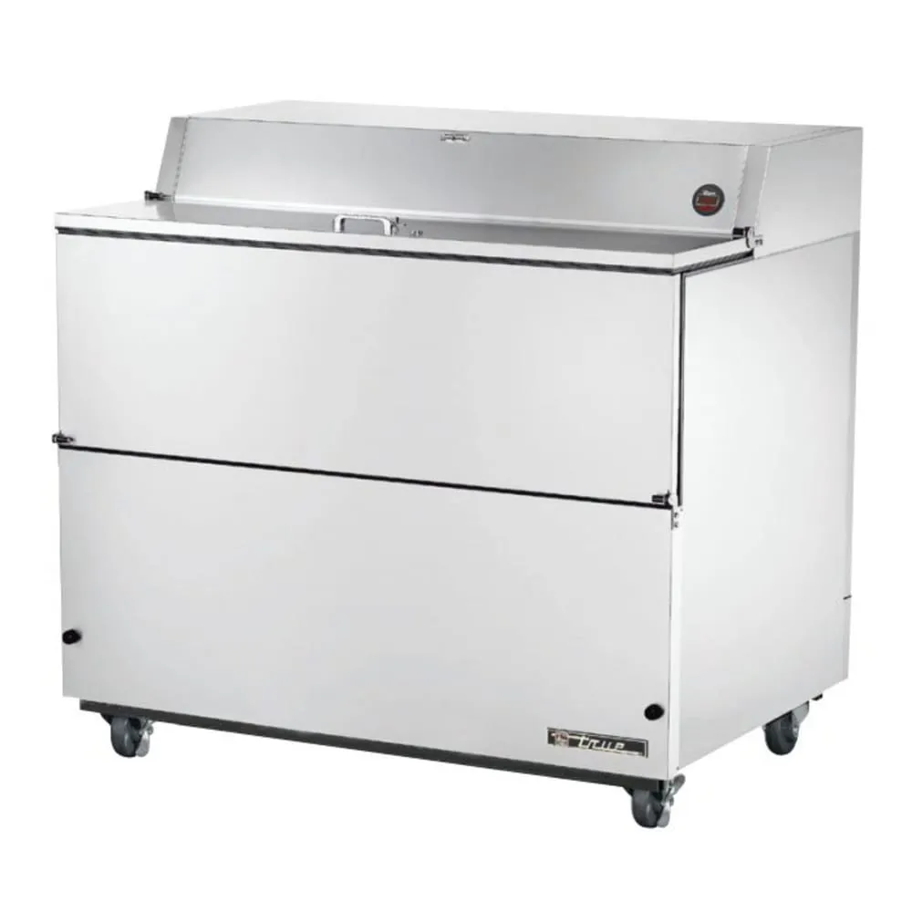 True TMC-49-S-HC Milk Cooler w/ Top & Side Access - (768) Half Pint Carton Capacity. 115v