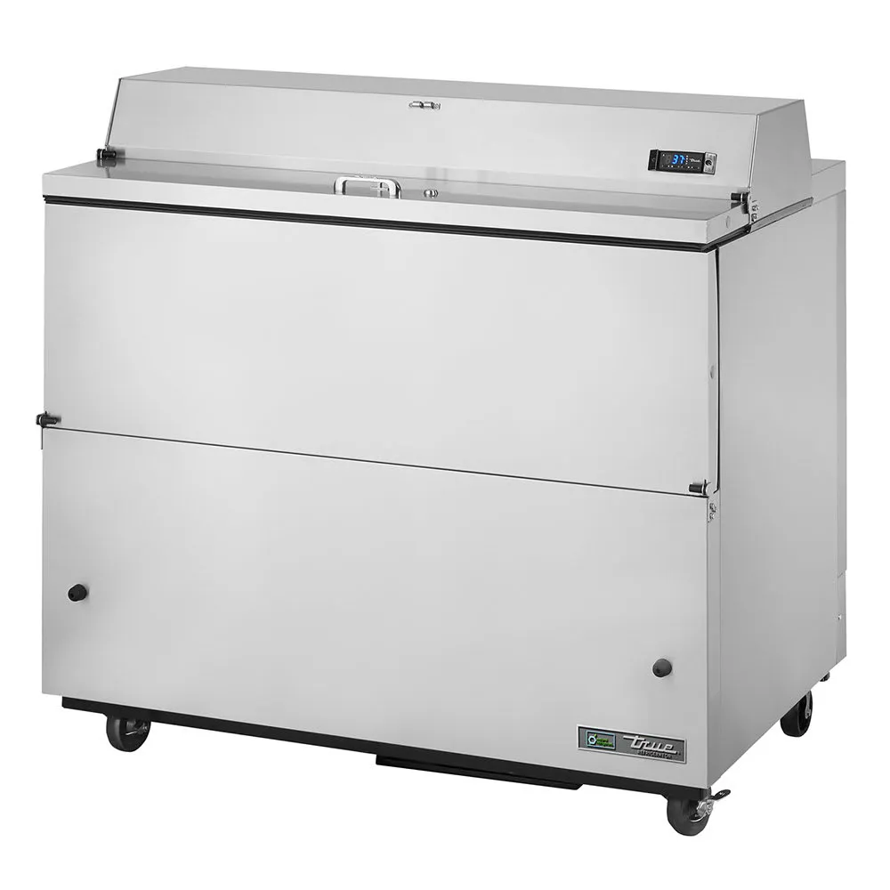 True TMC-49-S-SS-HC Milk Cooler w/ Top & Side Access - (768) Half Pint Carton Capacity. 115v