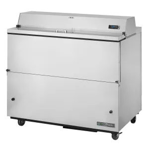 True TMC-49-S-SS-HC Milk Cooler w/ Top & Side Access - (768) Half Pint Carton Capacity. 115v