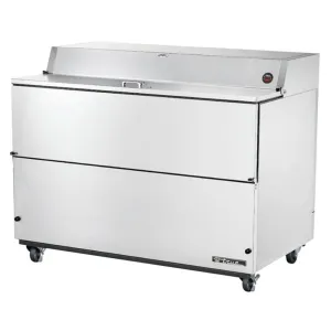 True TMC-58-S-SS-HC Milk Cooler w/ Top & Side Access - (1024) Half Pint Carton Capacity. 115v