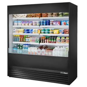 True TOAM-72-HC~NSL01 72 Vertical Open Air Cooler w/ (5) Levels - Black. 208-230v/1ph
