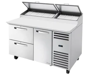 True TPP-AT-60D-2-HC~SPEC3. Commercial 60.25 W Two Section SPEC SERIES Pizza Prep - 115 Volts