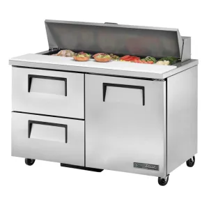True TSSU-48-12D-2-HC 48 Sandwich/Salad Prep Table w/ Refrigerated Base. 115v