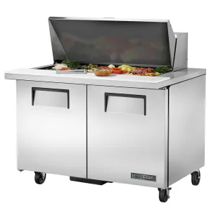 True TSSU-48-18M-B-HC. Commercial 48 Sandwich/Salad Prep Table w/ Refrigerated Base