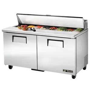 True TSSU-60-16-HC 60 3/8 2 Door Refrigerated Sandwich Prep Table