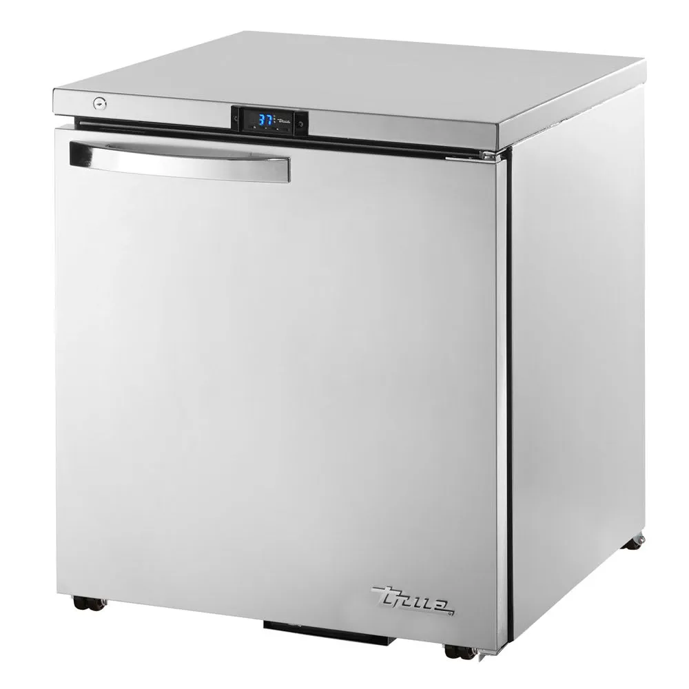 True TUC-27-HC~SPEC3. Commercial 27 W Undercounter Refrigerator w/ (1) Section & (1) Door. 115v