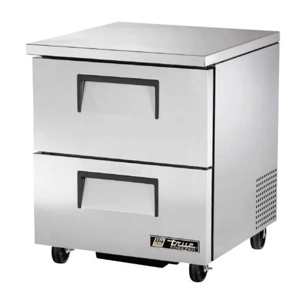True TUC-27F-D-2-HC. Commercial 28 W Undercounter Freezer w/ (1) Section & (2) Drawers. 115v