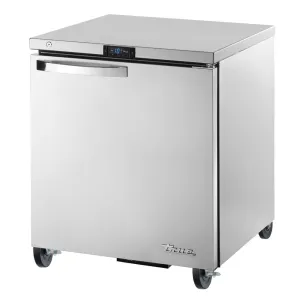 True TUC-27F-HC~SPEC3. Commercial 27 W Undercounter Freezer w/ (1) Section & (1) Door. 115v