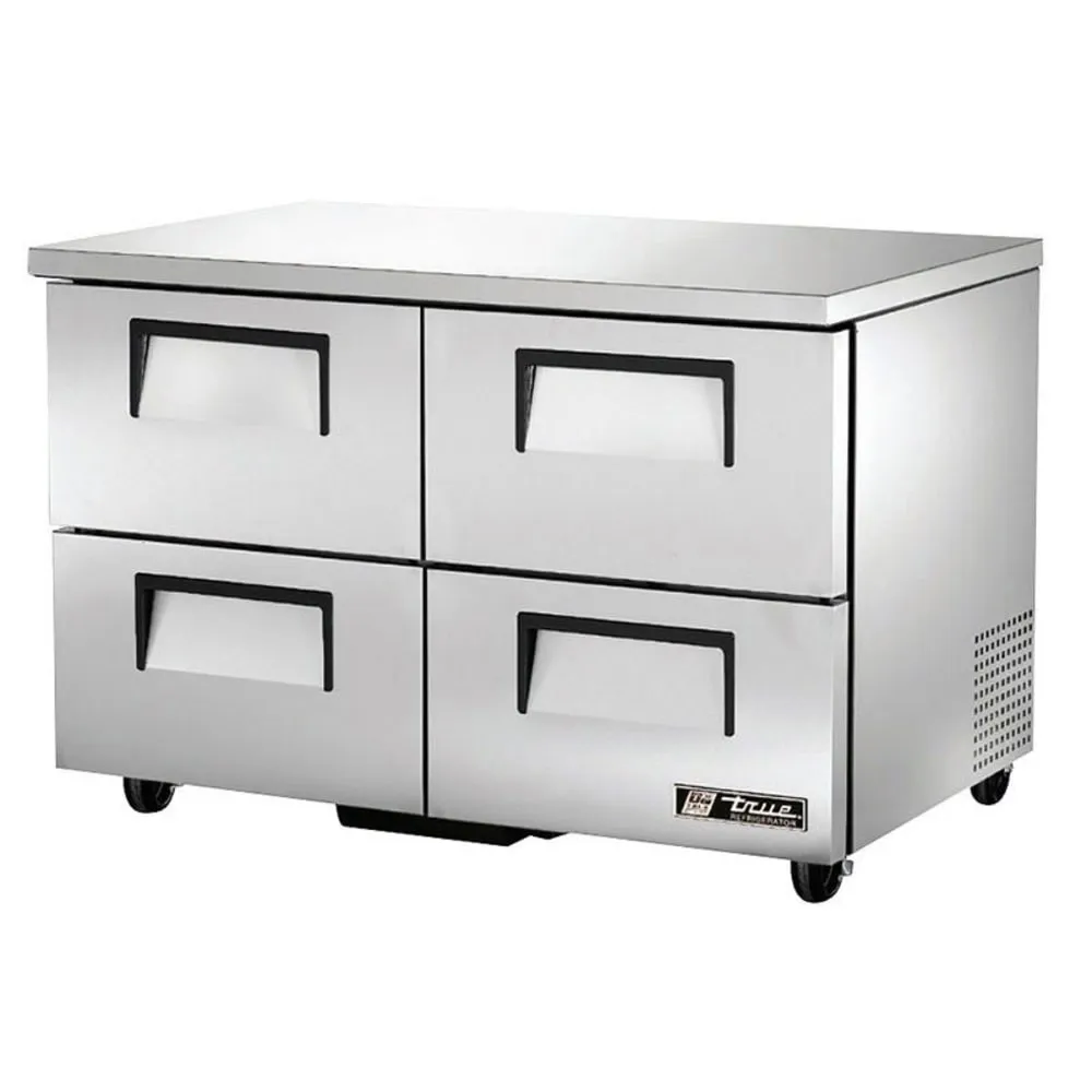 True TUC-48D-4-HC 48 W Undercounter Refrigerator w/ (2) Sections & (4) Drawers. 115v