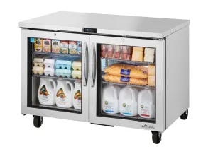True TUC-48G-HC~SPEC3 48 W Undercounter Refrigerator w/ (2) Sections & (2) Doors. 115v
