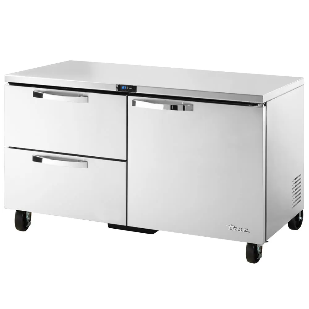 True TUC-60-32D-2-HC~SPEC3 60 W Undercounter Refrigerator w/ (2) Sections. (1) Door & (2) Drawers. 115v