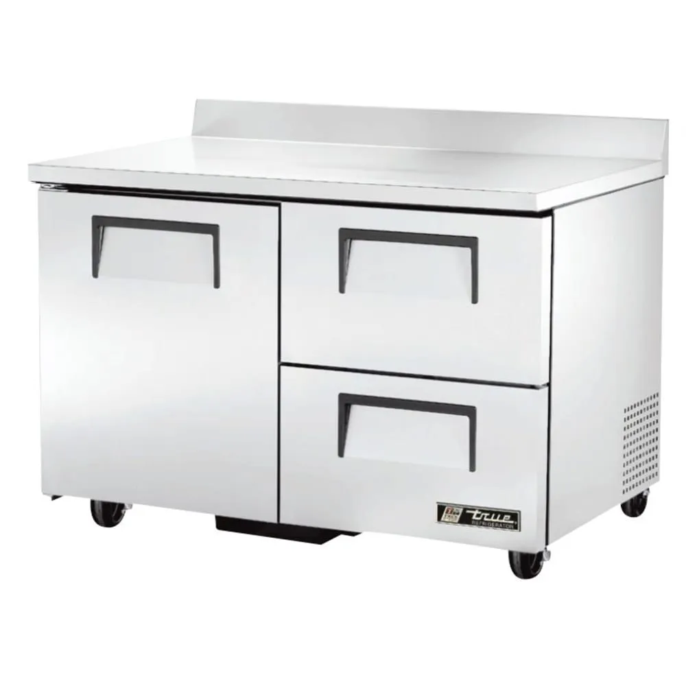 True TWT-48D-2-HC 48 Worktop Refrigerator w/ (2) Sections & (2) Drawers. 115v