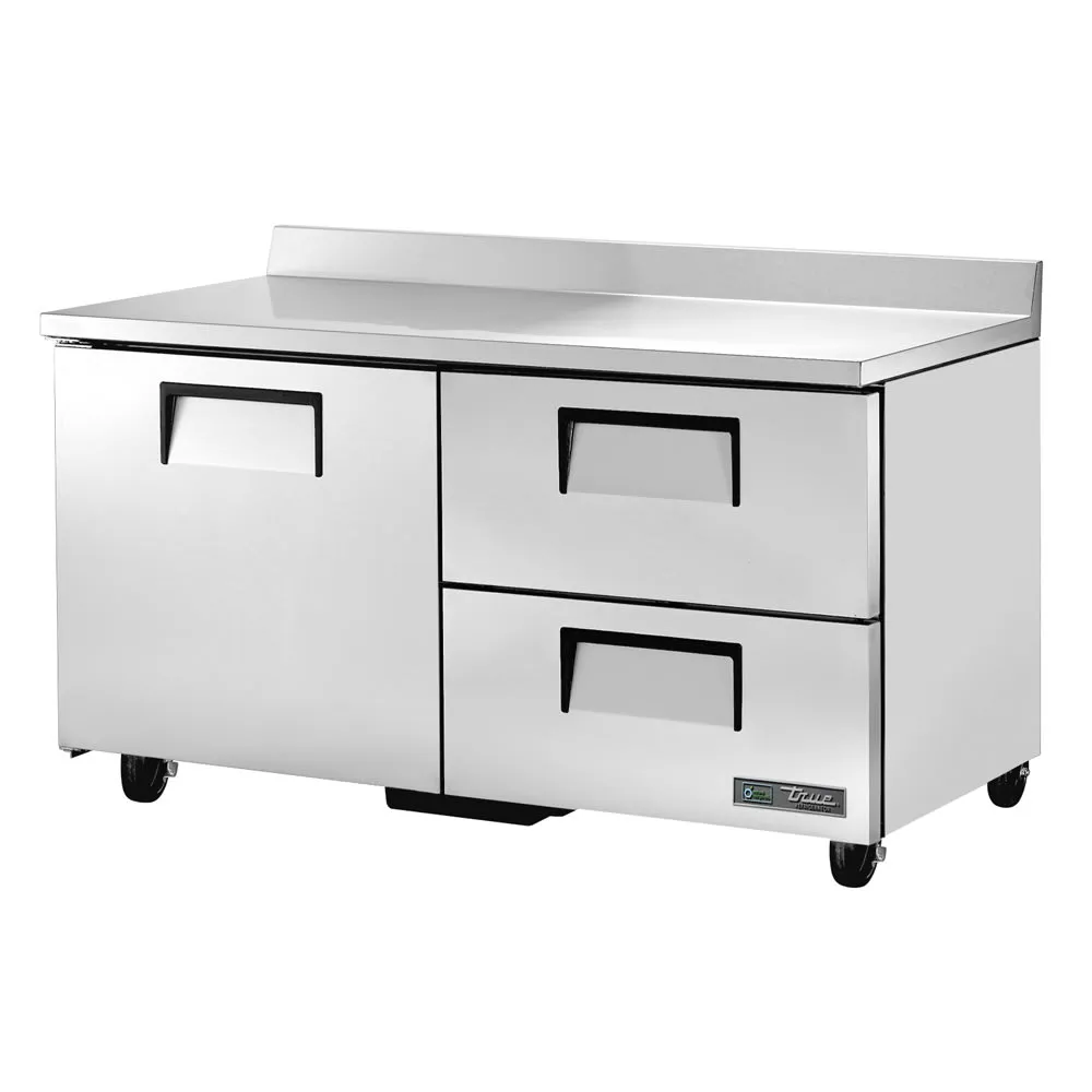 True TWT-60D-2-HC 60 Worktop Refrigerator w/ (2) Sections. 115v