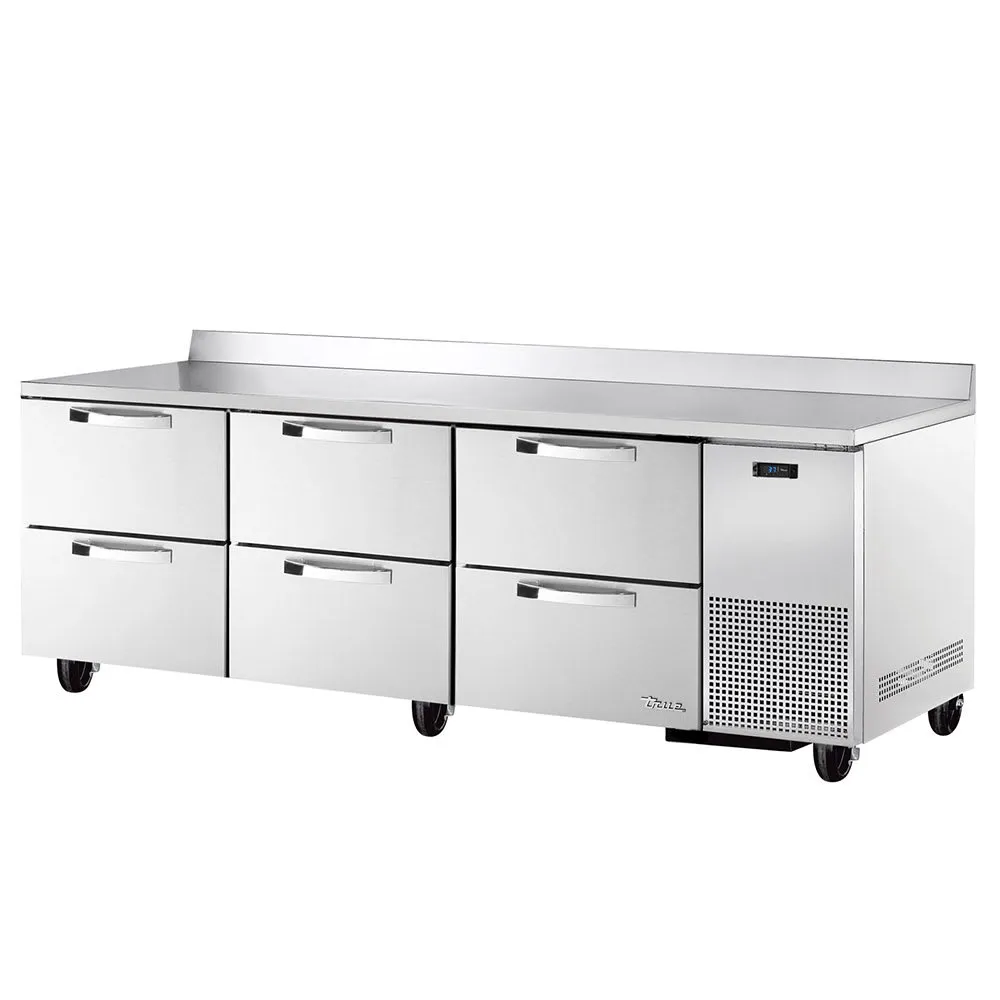True TWT-93D-6-HC~SPEC3 93 Worktop Refrigerator w/ (3) Sections & (6) Drawers. 115v